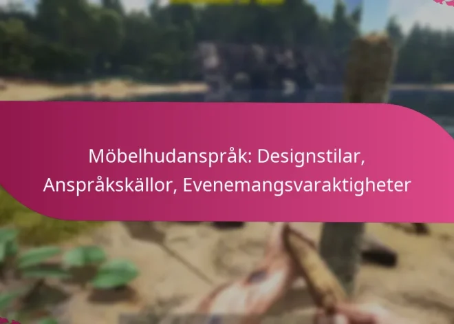 Möbelhudanspråk: Designstilar, Anspråkskällor, Evenemangsvaraktigheter