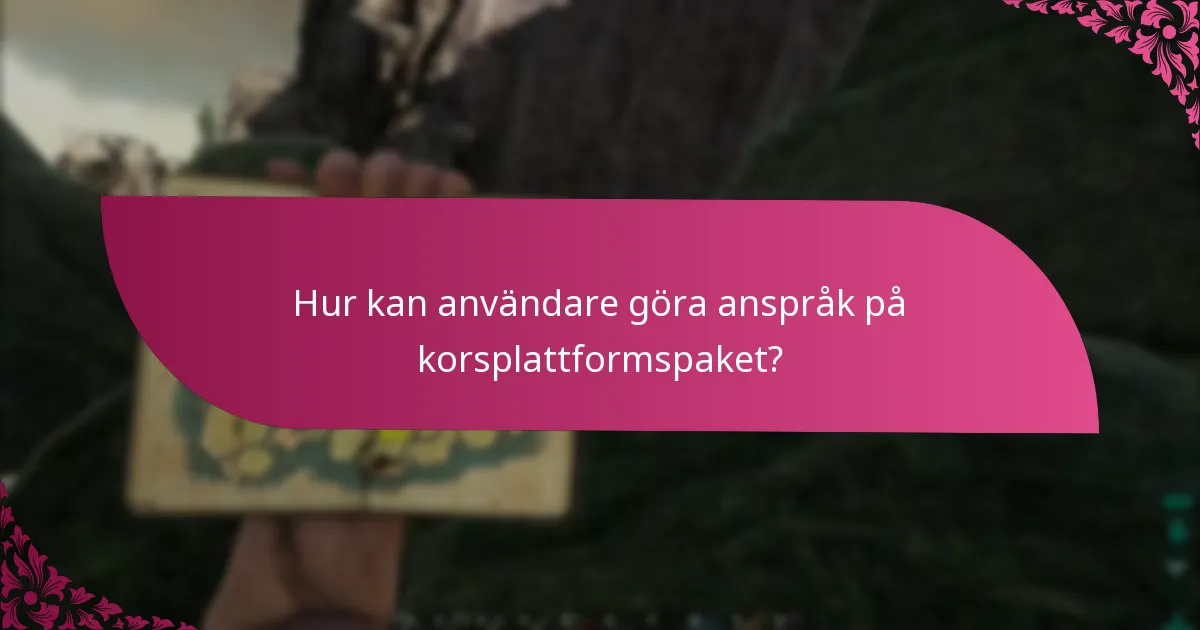 Vilka plattformar är kompatibla med korsplattformspaket?