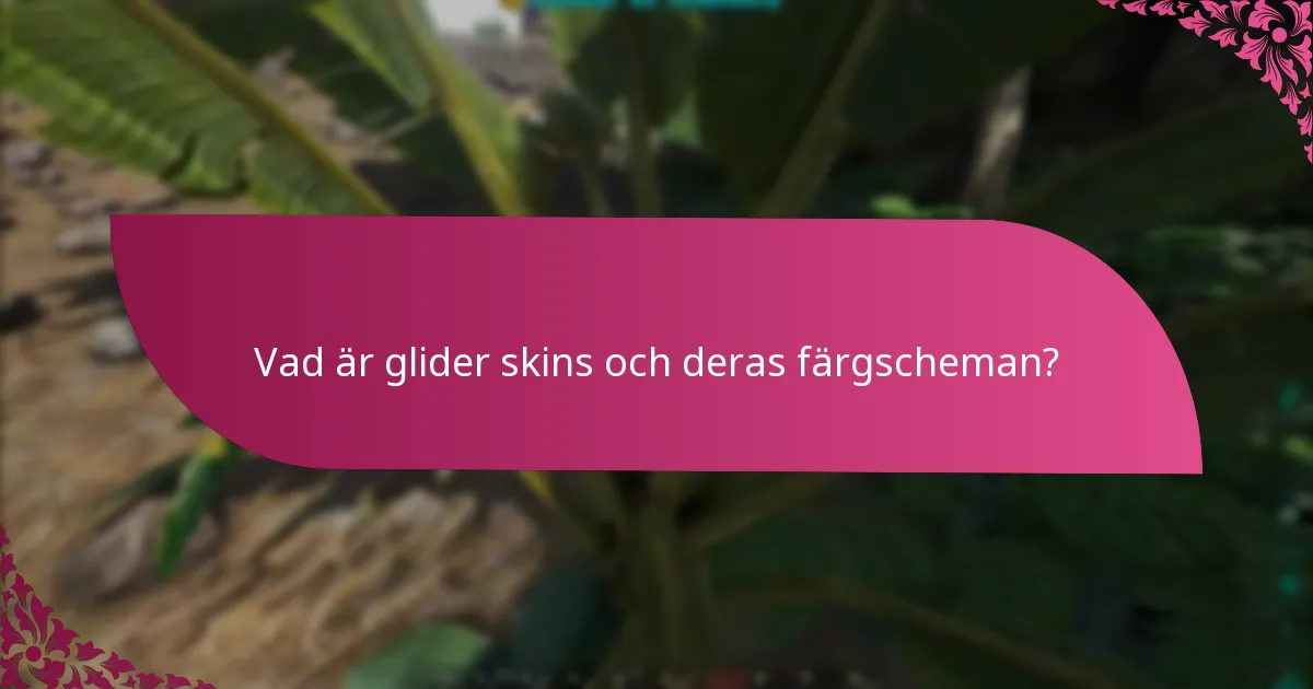 Hur jämförs glider skins mellan olika evenemang?