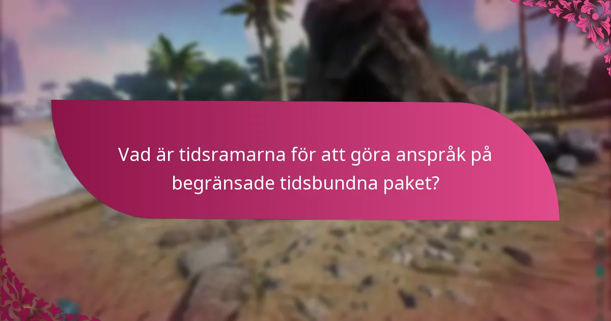 Vad är villkoren för att göra anspråk på paket?