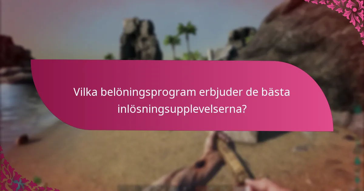 Vilka belöningsprogram erbjuder de bästa inlösningsupplevelserna?